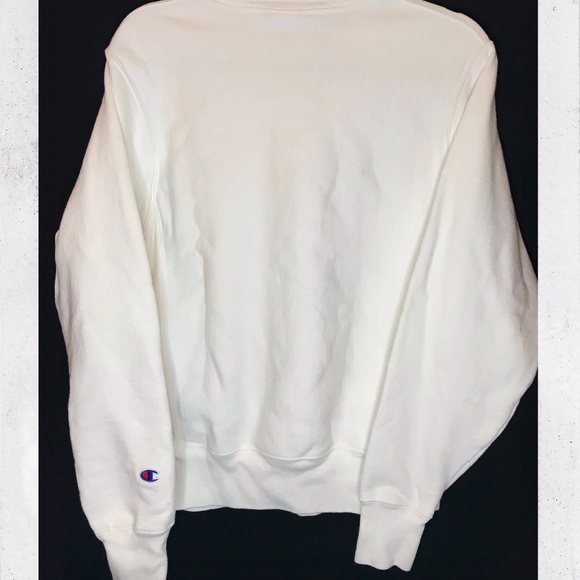 Champion Reverse Weave White Crewneck - Picture 3 of 4
